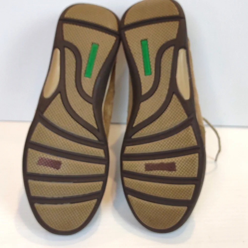 Grasshopper Ortholite Explore Tan Suede & Lace Mesh Lace-up Sneakers